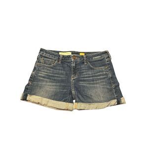Pilcro And The Letterpress Womens Jean Shorts Size 26 Cotton Blend Blue
